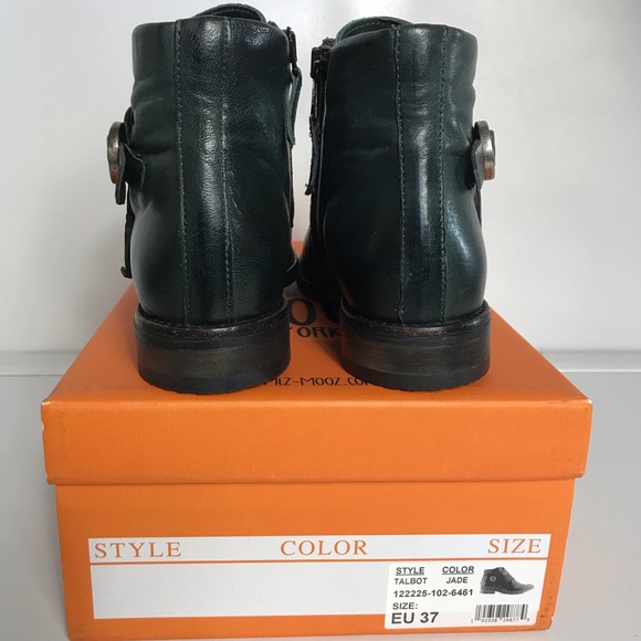 Miz Mooz Talbot Leather Buckle Ankle Boots - Picture 6 of 7